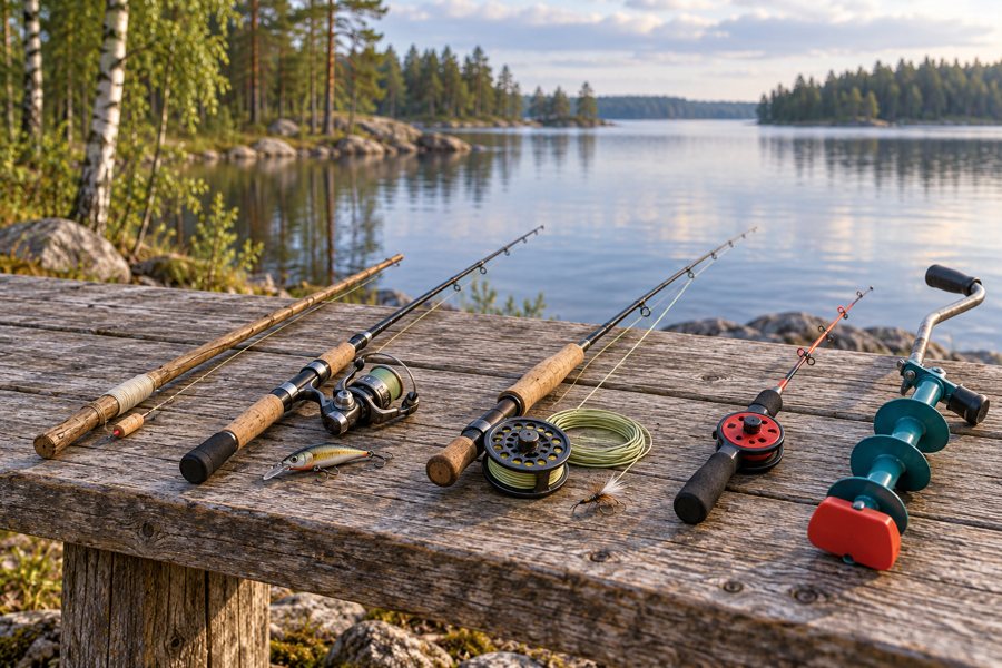 Various fishing in Finland — illustration