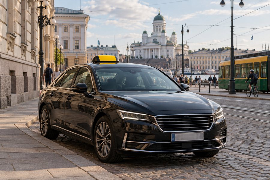 Taxi in Finland — illustration