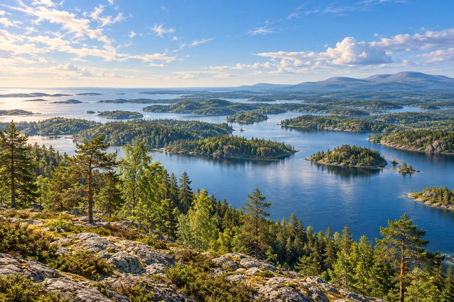 The geography of Finland — illustration