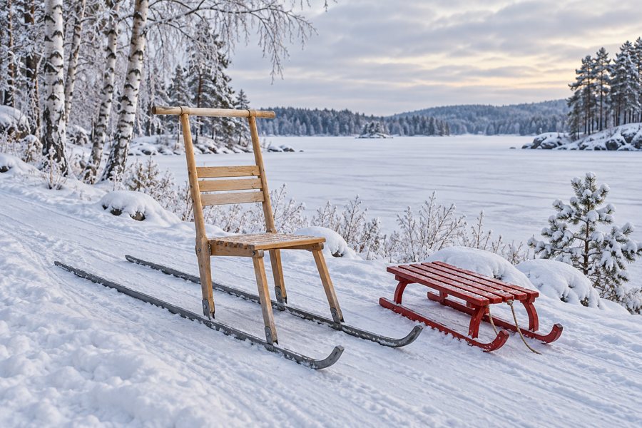Finnish sledge — illustration