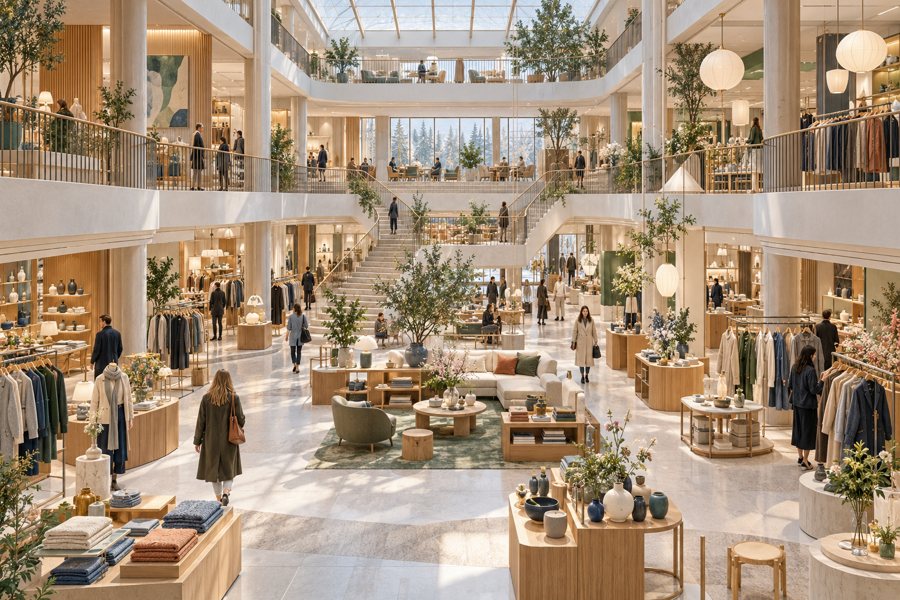 Department stores in Finland — illustration