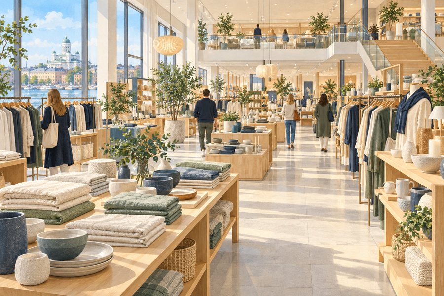 Shopping in Finland — illustration